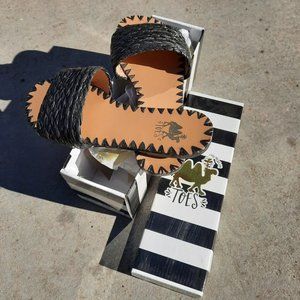 Camel Threads Flip Flops